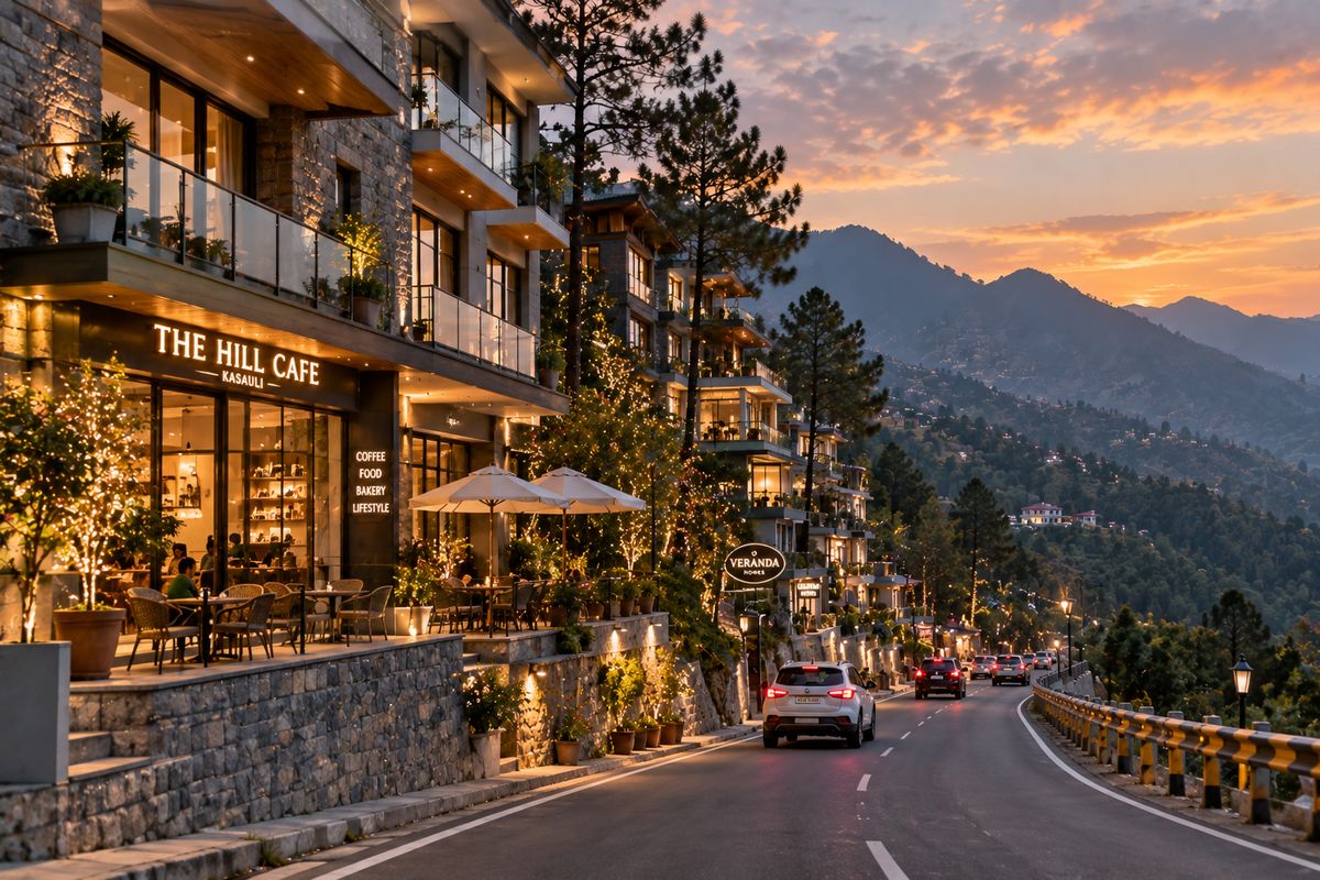 Modern commercial and residential development in Dharampur