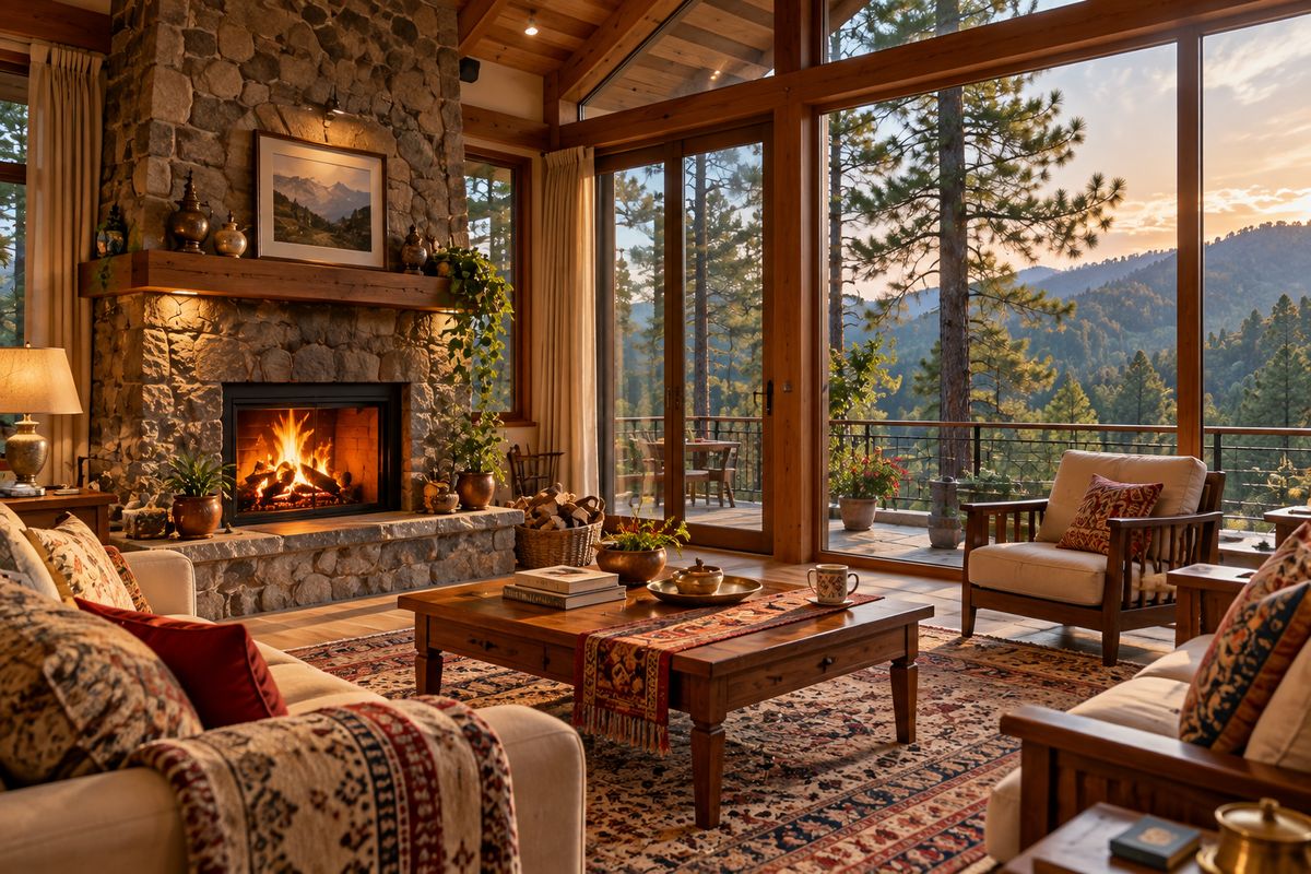 Luxury Mountain Cottage Interior